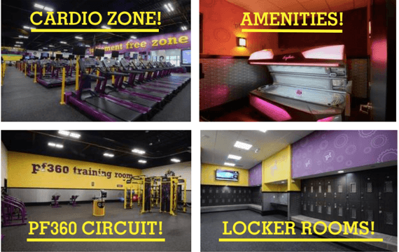 planet fitness gym layout