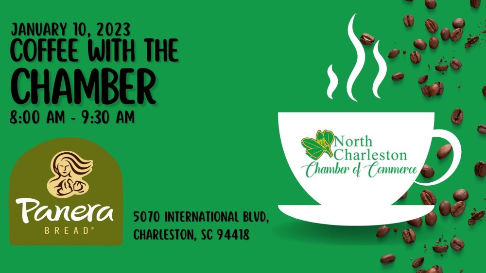 Coffee with the Chamber Graphic with event details
